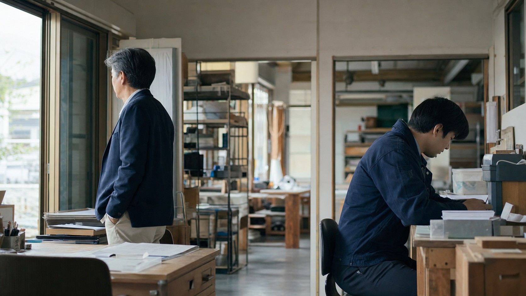 同じ職場で異なる方向を見る経営者と社員